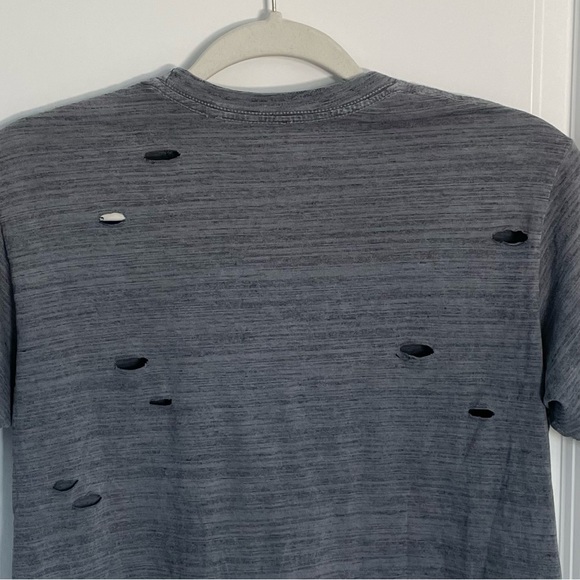 Affliction locked and loaded distressed gray t-Shirt tee skulls 35427 - Picture 8 of 10